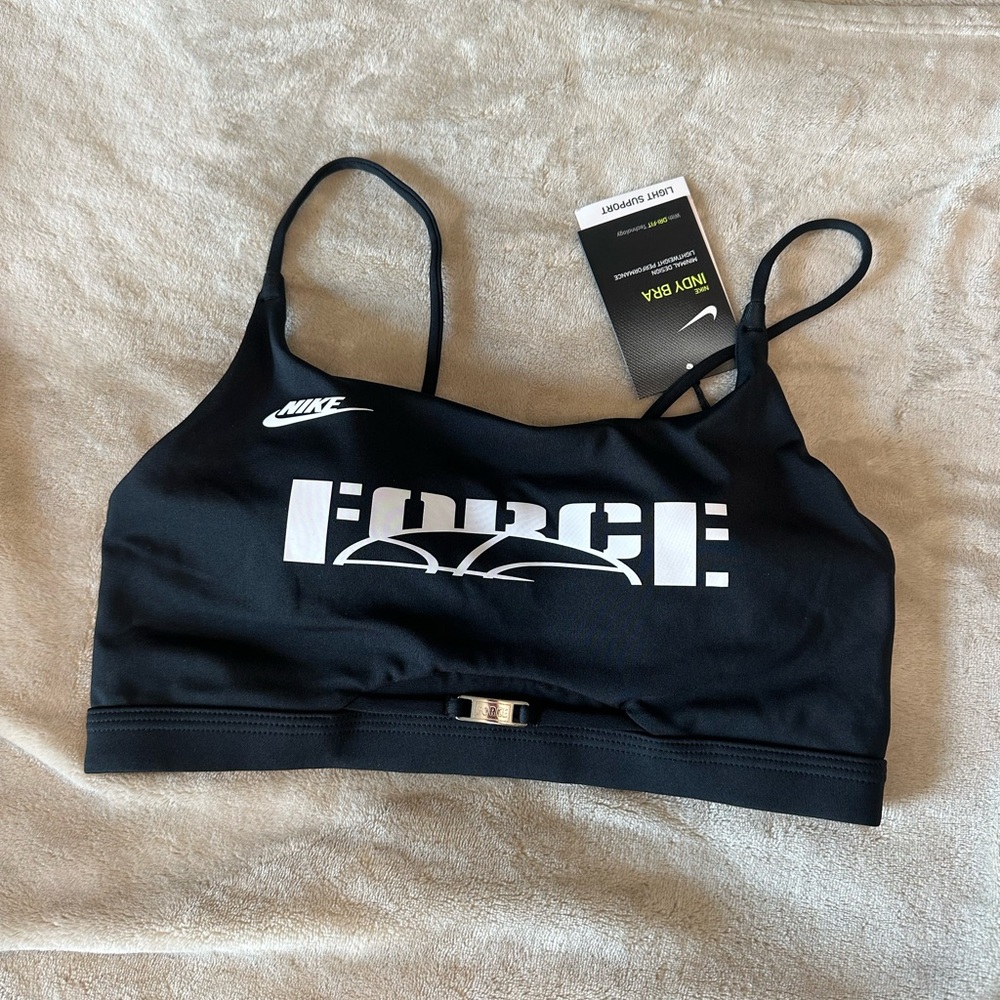 Nike Black Sports Bra Minimalist Athletic Design
